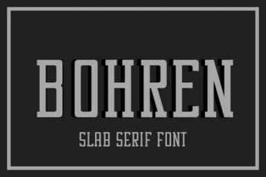 Bohren by Anto (7NTypes) — Slab Serif Font — thumbnail 1