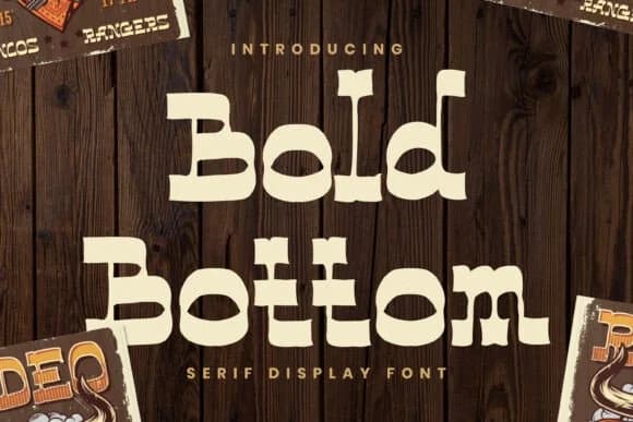 Bold Bottom by imoodev — Slab Serif Font
