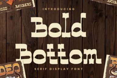 Bold Bottom by imoodev — Slab Serif Font — thumbnail 1