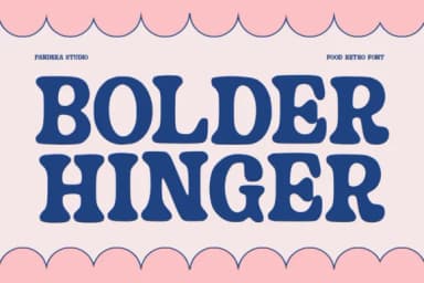 Bolder Hinger by pandekastudio — Slab Serif Font — thumbnail 1