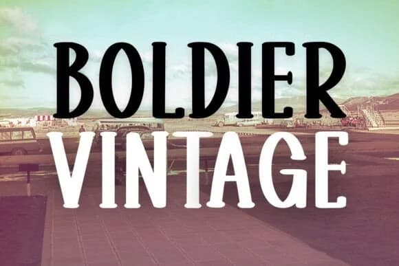 Boldier Vintage by Minimalist Eyes — Slab Serif Font