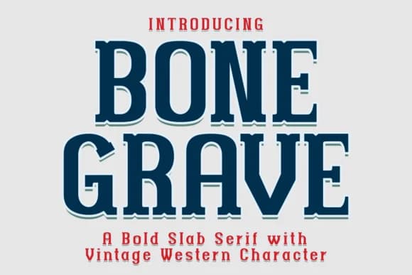 Bone Grave by Eystore — Slab Serif Font