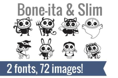Bone Ita and Slim by Illustration Ink — Dingbats Font — thumbnail 2