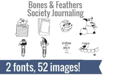 Bones and Feathers Society by Illustration Ink — Dingbats Font — thumbnail 2
