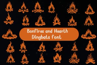 Bonfires and Hearth by Nongyao — Dingbats Font — thumbnail 1