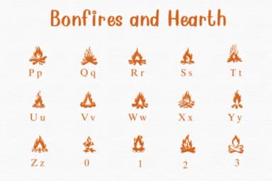Bonfires and Hearth by Nongyao — Dingbats Font — thumbnail 3