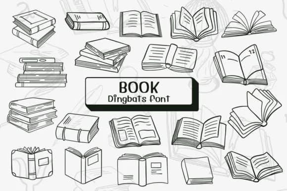 Book by Ketsarin — Dingbats Font