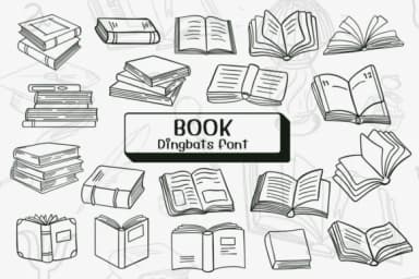Book by Ketsarin — Dingbats Font — thumbnail 1