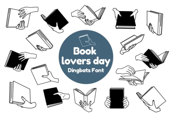 Book Lovers Day by Nun Sukhwan — Dingbats Font