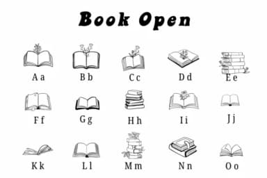Book Open by Suphitchaya — Dingbats Font — thumbnail 2