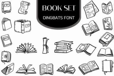 Book Set by Heartcraft Atelier — Dingbats Font — thumbnail 1