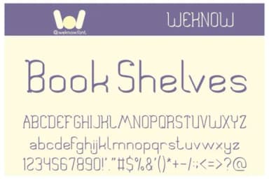 Book Shelves by weknow — Slab Serif Font — thumbnail 1