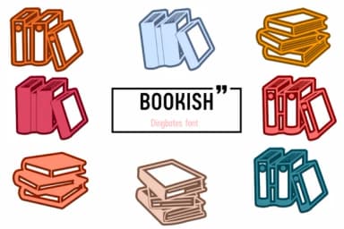 Bookish by Chada Art — Dingbats Font — thumbnail 1