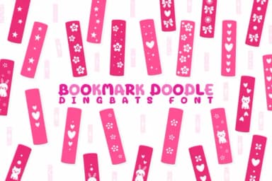 Bookmark Doodle by Chonada — Dingbats Font — thumbnail 1