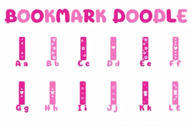 Bookmark Doodle by Chonada — Dingbats Font — thumbnail 2