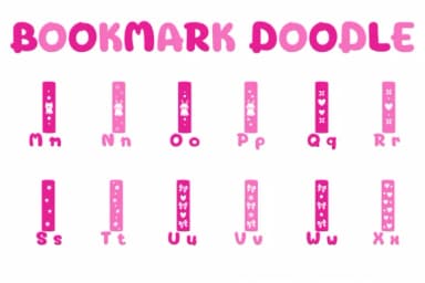 Bookmark Doodle by Chonada — Dingbats Font — thumbnail 3