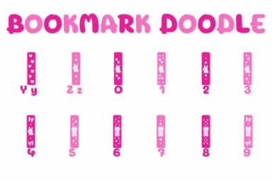 Bookmark Doodle by Chonada — Dingbats Font — thumbnail 4