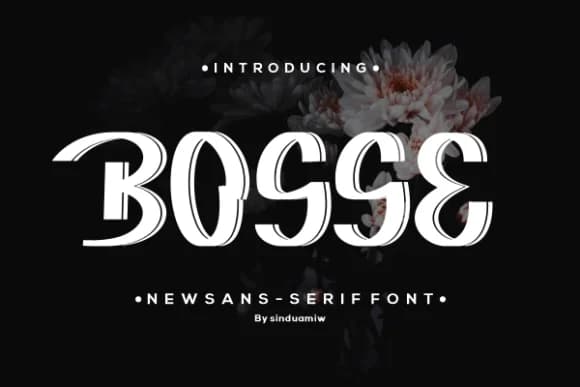 Bosse by sinduamiw — Slab Serif Font