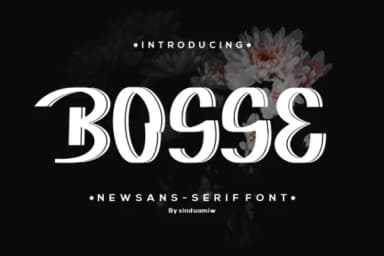 Bosse by sinduamiw — Slab Serif Font — thumbnail 1