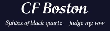 CF Boston by Cloutierfontes — Script Handwritten Font — thumbnail 2