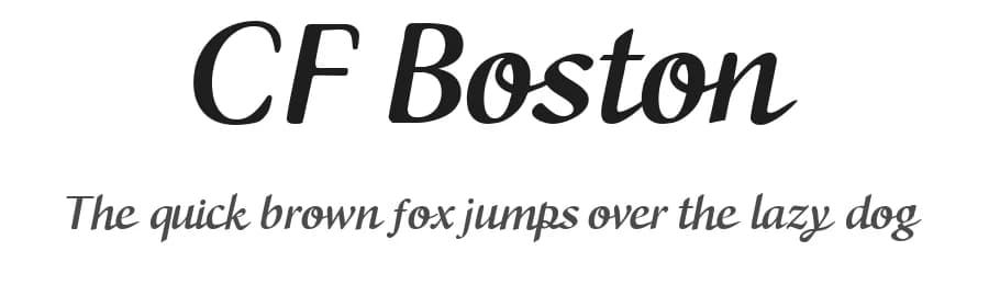 CF Boston by Cloutierfontes — Script Handwritten Font