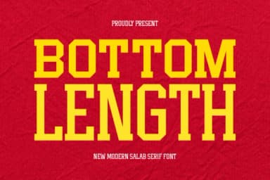 Bottom Length by Ade (7NTypes) — Slab Serif Font — thumbnail 1