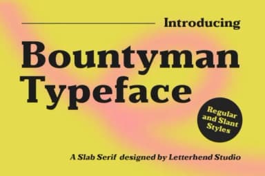 Bountyman by letterhend — Slab Serif Font — thumbnail 1