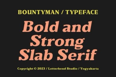 Bountyman by letterhend — Slab Serif Font — thumbnail 2