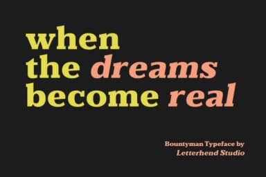 Bountyman by letterhend — Slab Serif Font — thumbnail 5