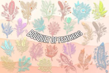 Bouquet of Feathers by MOMAT THIRTYONE — Dingbats Font — thumbnail 1