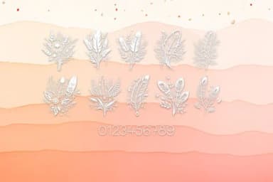 Bouquet of Feathers by MOMAT THIRTYONE — Dingbats Font — thumbnail 4