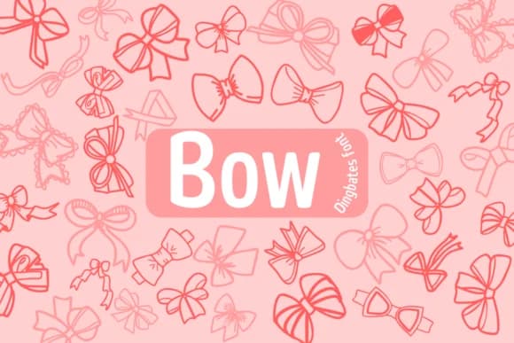 Bow by Chonada — Dingbats Font