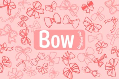 Bow by Chonada — Dingbats Font — thumbnail 1