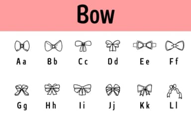 Bow by Chonada — Dingbats Font — thumbnail 2