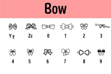 Bow by Chonada — Dingbats Font — thumbnail 4