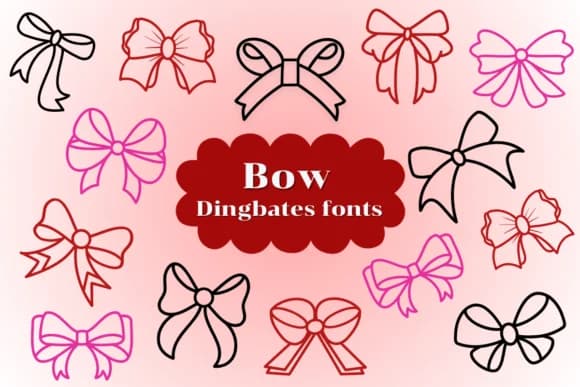 Bow by Natchuta — Dingbats Font
