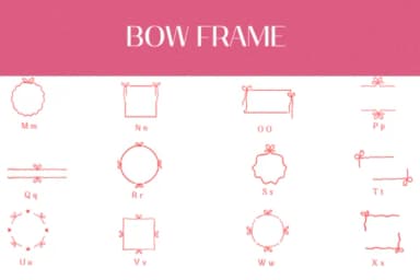 Bow Frame by Heartcraft Atelier — Dingbats Font — thumbnail 3