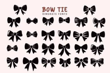 Bow Tie by Eystore — Dingbats Font — thumbnail 1