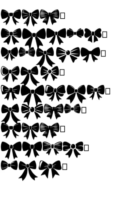 Bow Tie by Eystore — Dingbats Font — thumbnail 5