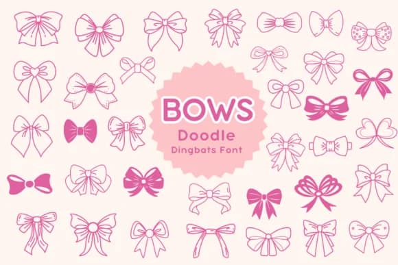 Bows by Pui Art — Dingbats Font
