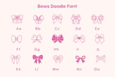 Bows by Pui Art — Dingbats Font — thumbnail 7