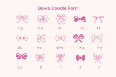 Bows by Pui Art — Dingbats Font — thumbnail 8