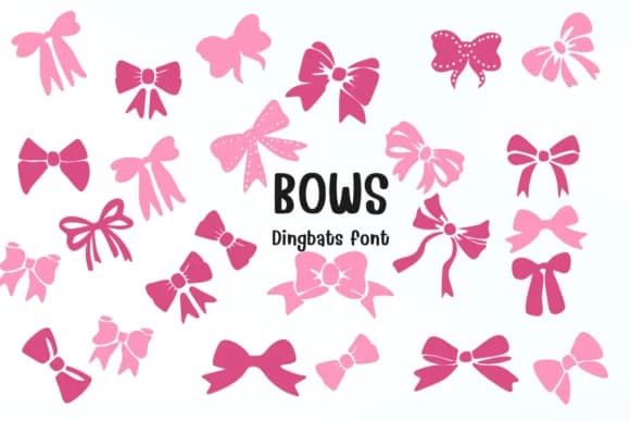 Bows by Nongyao — Dingbats Font