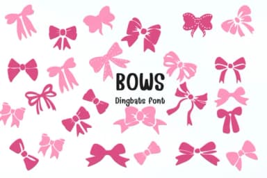 Bows by Nongyao — Dingbats Font — thumbnail 1