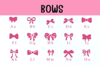 Bows by Nongyao — Dingbats Font — thumbnail 2