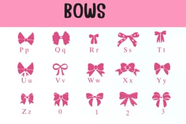 Bows by Nongyao — Dingbats Font — thumbnail 3
