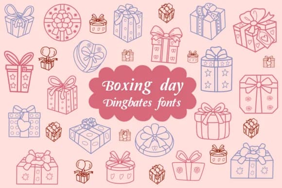Boxing Day by Natchuta — Dingbats Font
