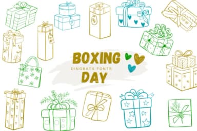 Boxing Day by Suphitchaya — Dingbats Font — thumbnail 1