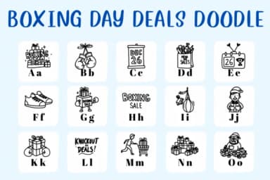 Boxing Day Deals Doodle by CHANOK — Dingbats Font — thumbnail 2