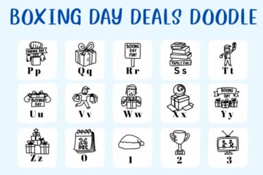 Boxing Day Deals Doodle by CHANOK — Dingbats Font — thumbnail 3
